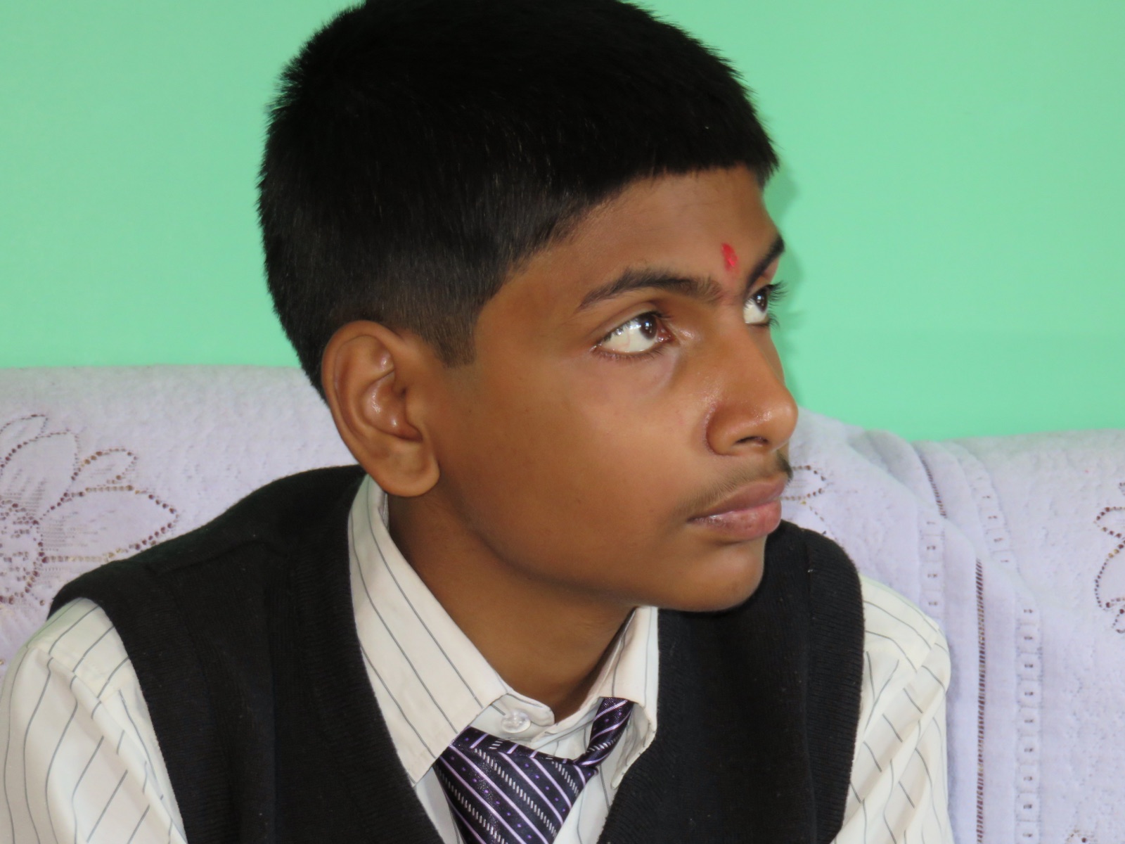 Ankit during his school years
